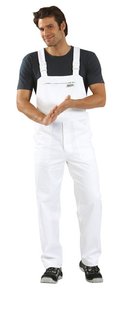 berufsbekleidung - arbeitshose weiß maler latzhose arbeitskleidung