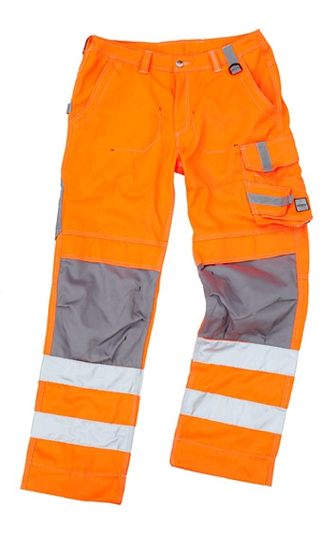 Arbeitshose für Herren in Grau mit Kniepolstertaschen 46-62